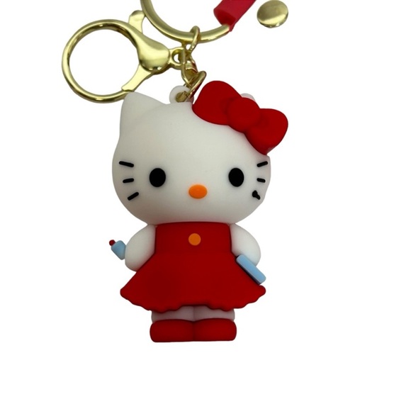 Hello Kitty Rubber 3D Keychain New - Picture 3 of 9